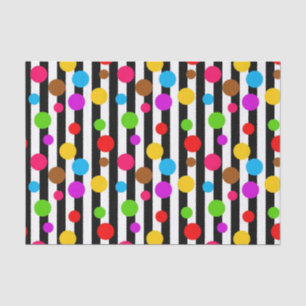 Papel De Seda Bolinhas Coloridas