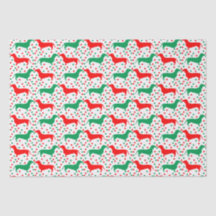 Bolinhas Dachshund - Vermelho e Verde