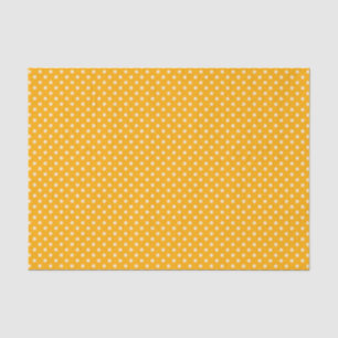 Papel De Seda Bolinhas De Creme Em Amarelo