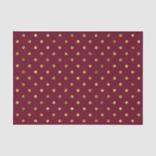 Papel De Seda Bolinhas Douradas de queixo e cor-de-rosa
