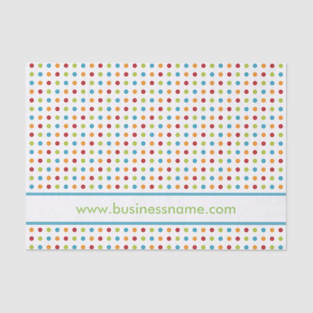 Papel De Seda Bolinhas Multi-Coloridas (Frente )