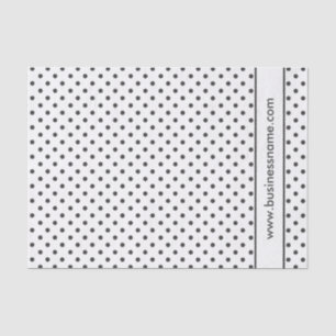 Papel De Seda Bolinhas Preta e Branca