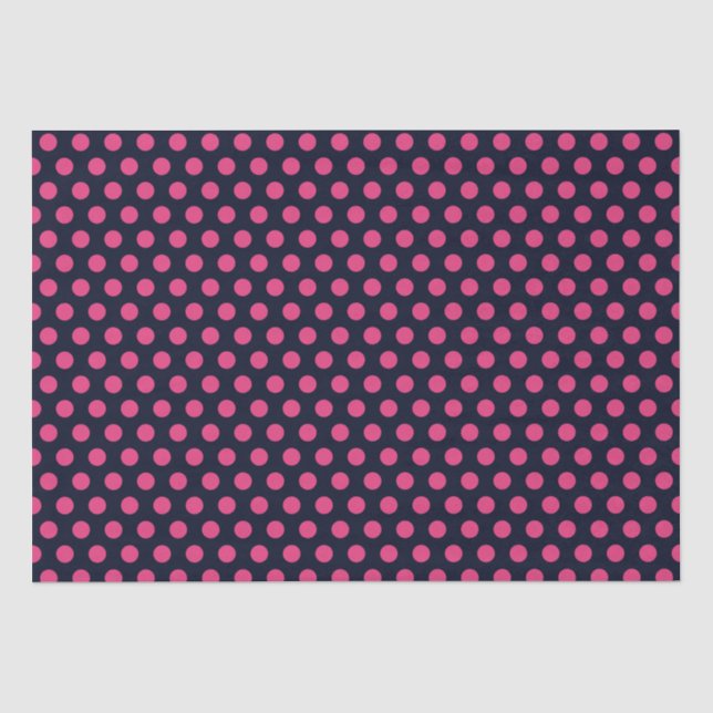 Papel De Seda Bolinhas Rosa (Frente )