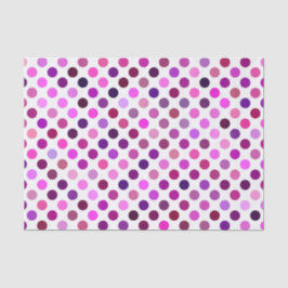 Papel De Seda Bolinhas rosa e roxa
