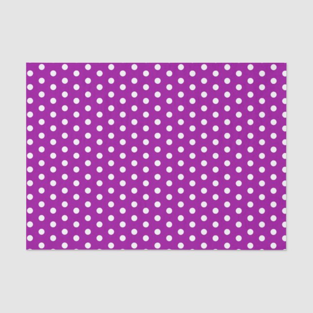 Papel De Seda Bolinhas roxas (Frente )
