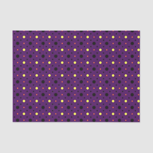 Papel De Seda Bolinhas Roxas e Multitamanho 02 (Frente )