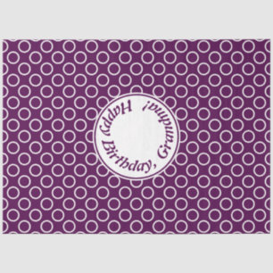 Papel De Seda Bolinhas Roxo Contemporânea