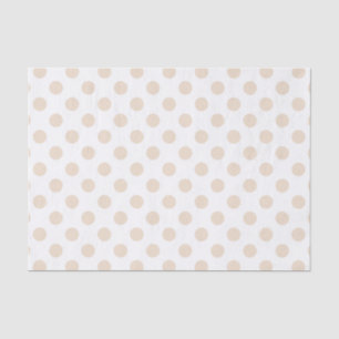 Papel De Seda Bolinhas Tan