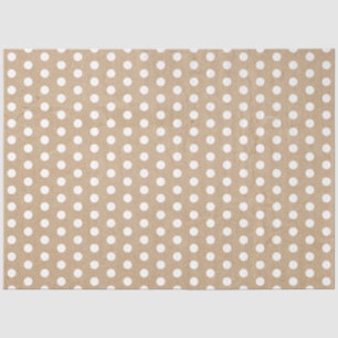 Papel De Seda Bolinhas verdes do Natal Kraft