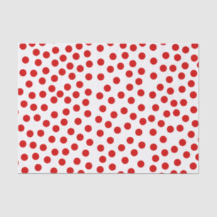 Papel De Seda Bolinhas vermelhas