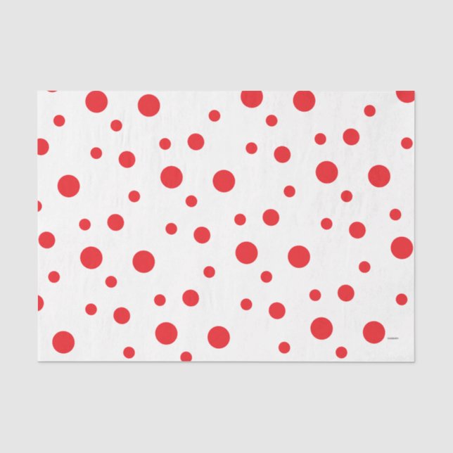 Papel De Seda Bolinhas Vermelhas HAMbyWG (Frente )