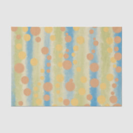 Papel De Seda Bolinhas Verticais em Forma de Aquarela