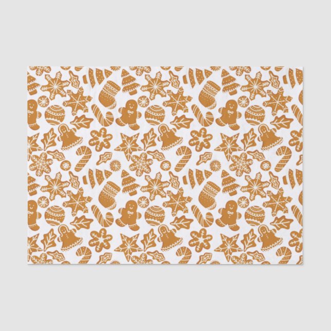 Papel De Seda Bolinhos de Natal com Açúcar (Frente )
