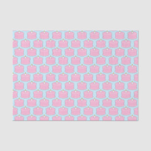 Papel De Seda Bolo de aniversário Rosa