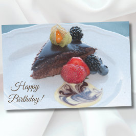 Papel De Seda Bolo de Chocolate Pecaminoso de Aniversário