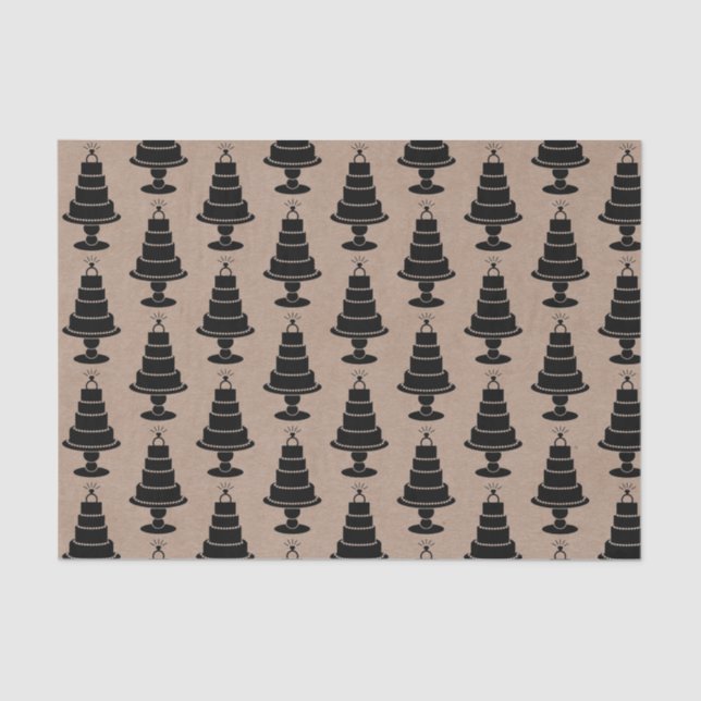 Papel De Seda Bolo de Noiva (Frente )