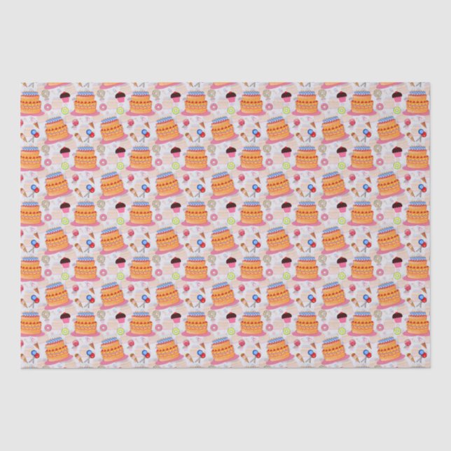 Papel De Seda Bolos E Pastas (Frente )