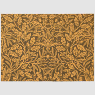 Papel De Seda Bolotas de Espelho e folhas de carvalho e Padrão F