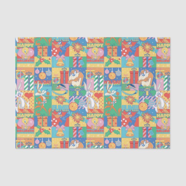 Papel De Seda BOLSAS DE CARRO™ | Padrão de Natal para Férias Fel (Frente )