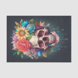 Papel De Seda Bom Dia para Estar Morto, Caveira Sorridente e Cor