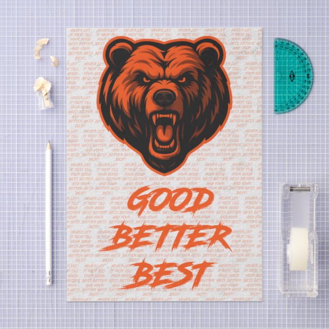 Papel De Seda Bom Melhor Ótimo Nunca Deixe Descansar (Arte )