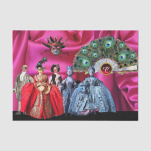 PAPEL DE SEDA BOMBAS ANTIGAS ITALIANAS, MÁSCARAS MASCARADA