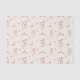 Papel De Seda Bombas de balé rosa e pneumáticos