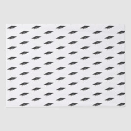 Papel De Seda Boné de formatura da Faculdade de Ensino Simples