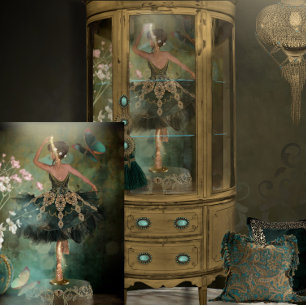 Papel De Seda Boneca Ballerina, cheio de comprimento viva em Tut