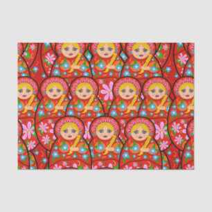 Papel De Seda Boneca do assentamento do russo - Matryoshka