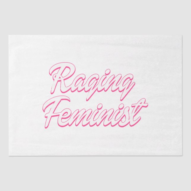 Papel De Seda Boneca Feminista Enfurecida (Frente )