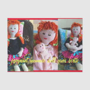 Papel De Seda Boneca grávida de Mommie