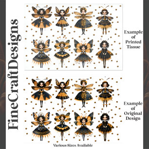 Papel De Seda Bonecas Rainha Abelha Caprichosas Fantasia E5 Deco