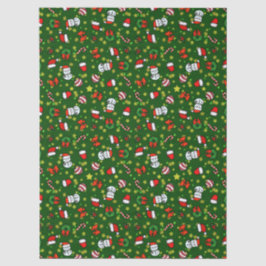 Papel De Seda Boneco de Neve de Feriado
