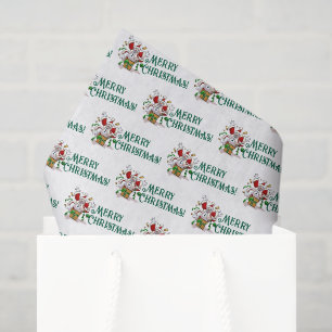 Papel De Seda Boneco de Neve Engraçado Surpresa de Natal Animado