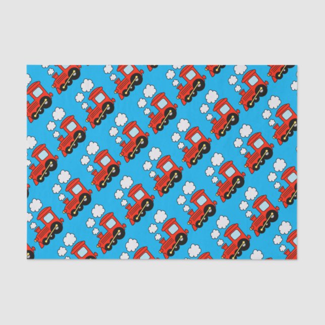 Papel De Seda Bonita coroa vermelha choo treinando presente de A (Frente )