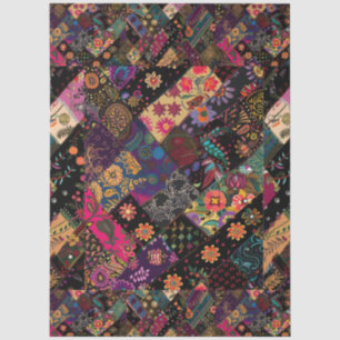 Papel De Seda Bonita Diversão Floral Boho Design