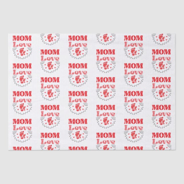 Papel De Seda Bonita Mãe Amor (Frente )