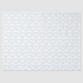 Papel De Seda Bonito Corações Azuis