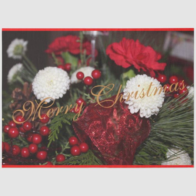 Papel De Seda Bonito e tradicional papa de Natal (Frente )