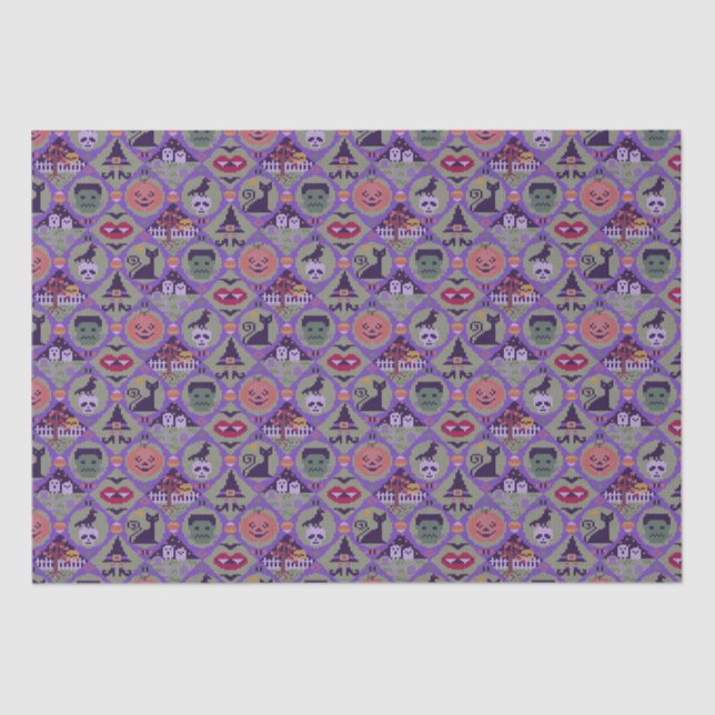 Papel De Seda Bonito Halloween (Frente )