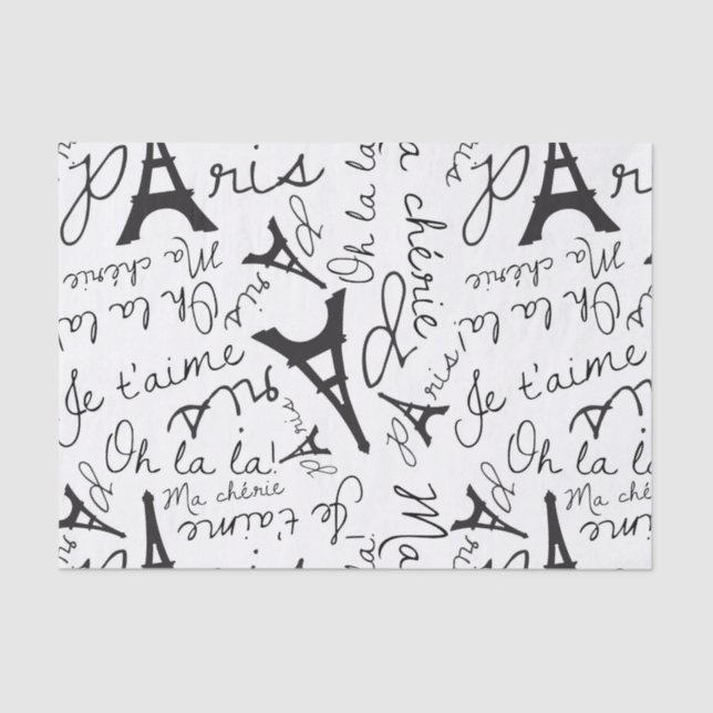 Papel De Seda Bonito Paris (Frente )