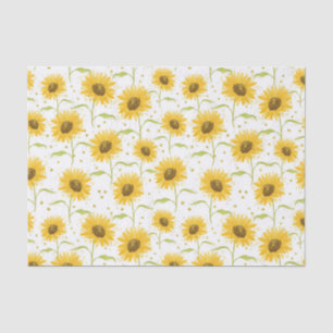 PAPEL DE SEDA BONITO PASTEL WATERCOLOR AMARELO FLORES AMARELOS
