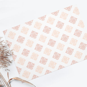 Papel De Seda Bonito personalizado Blush Damask