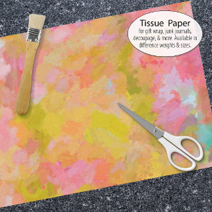 Papel De Seda Bonito pintura a Abstrato rosa