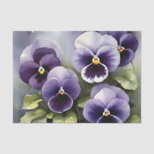 Papel De Seda Bonito pintura a aquarela de pincéis roxos