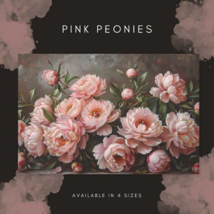 Papel De Seda Bonito Pintura de Peony Pintura Cor-de-Rosa Esbran