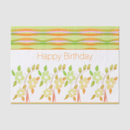 Papel De Seda Bonito Tecido Personalizar Parabéns