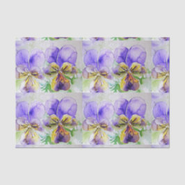Papel De Seda Bonito Viola Flower Floral Púrpura Violas