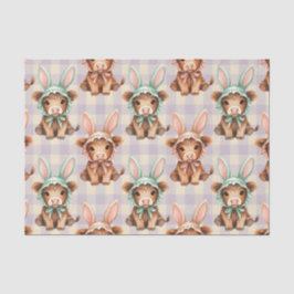 Papel De Seda Bonnets de Coelhinho da Páscoa de Vaca das Terras 